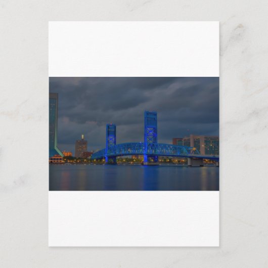 Carte Postale pont bleu jax HDR (Devant)