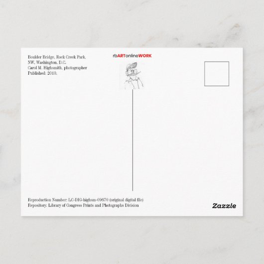 Carte Postale Pont Boulder (Dos)