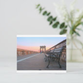Carte Postale Pont Brooklyn (Debout devant)