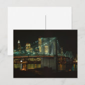 Carte Postale Pont Brooklyn (Devant / Derrière)