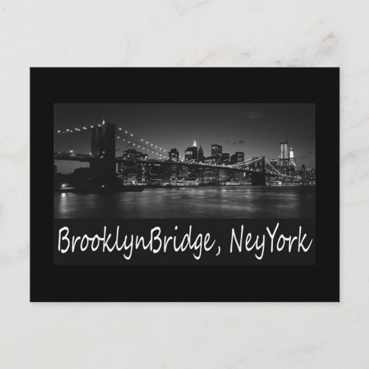 Carte Postale pont brooklyn (Devant)