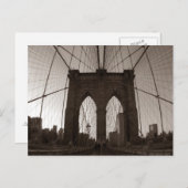Carte Postale Pont Brooklyn (Devant / Derrière)