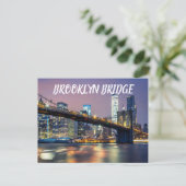 Carte Postale Pont Brooklyn (Debout devant)