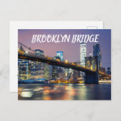 Carte Postale Pont Brooklyn (Devant / Derrière)