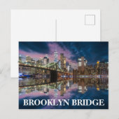 Carte Postale Pont Brooklyn (Devant / Derrière)