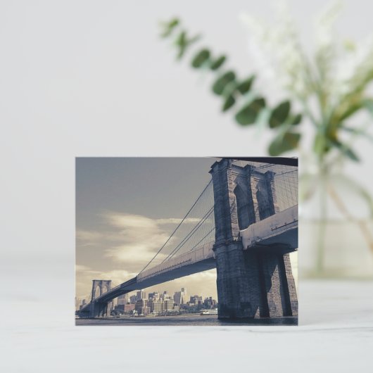 Carte Postale Pont Brooklyn (Debout devant)
