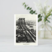 Carte Postale Pont Brooklyn 1900 (Debout devant)