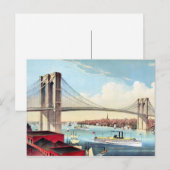 Carte Postale Pont Brooklyn 2 (Devant / Derrière)