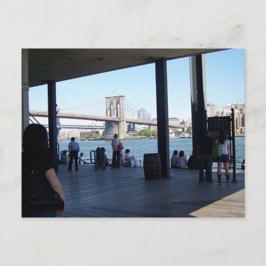 Carte Postale pont brooklyn du port maritime de south street (Devant)