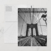 Carte Postale pont brooklyn, new york (Devant / Derrière)