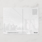 Carte Postale pont brooklyn, new york (Dos)