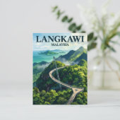 Carte Postale Pont Céleste de Langkawi Malaisie (Debout devant)