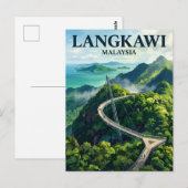 Carte Postale Pont Céleste de Langkawi Malaisie (Devant / Derrière)
