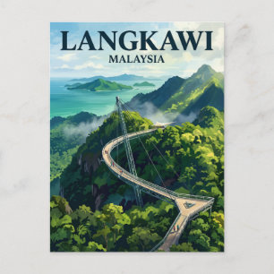 Carte Postale Pont Céleste de Langkawi Malaisie