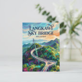 Carte Postale Pont Céleste de Langkawi Malaisie (Debout devant)