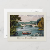 Carte Postale Pont Central Park (Devant / Derrière)