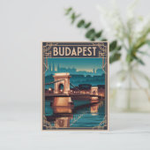 Carte Postale Pont Chaîne Budapest (Debout devant)