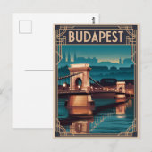 Carte Postale Pont Chaîne Budapest (Devant / Derrière)