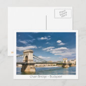 Carte Postale Pont Chaîne - Budapest (Devant / Derrière)