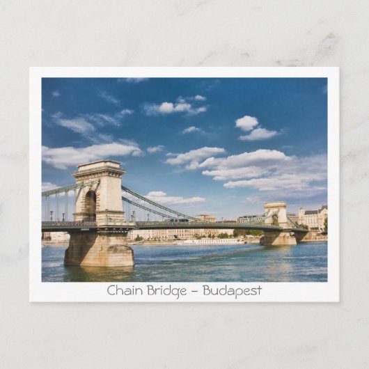Carte Postale Pont Chaîne - Budapest (Devant)