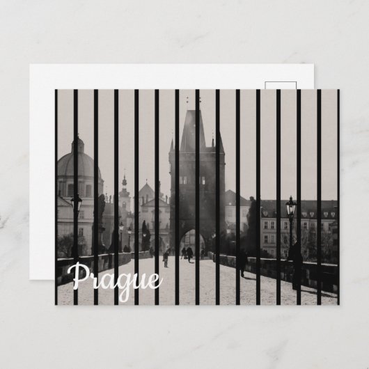 Carte Postale Pont Charles à Prague (Devant / Derrière)