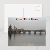 Carte Postale Pont Charles Customisable (Devant / Derrière)