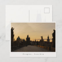 Pont Charles de Prague au lever du soleil, photo d