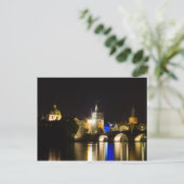 Carte Postale Pont Charles et rivière Vltava (Debout devant)