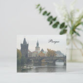 Carte Postale Pont Charles Prague République tchèque (Debout devant)