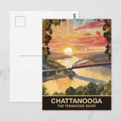 Carte Postale Pont Chattanooga, Tennessee, Voyage (Devant / Derrière)