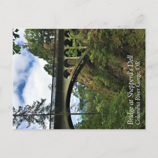 Carte Postale Pont chez Shepbers Dell, Oregon (Devant)