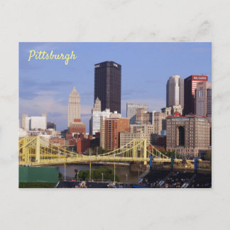 Carte Postale Pont Clemente de Pittsburgh Skyline Allegheny Rive