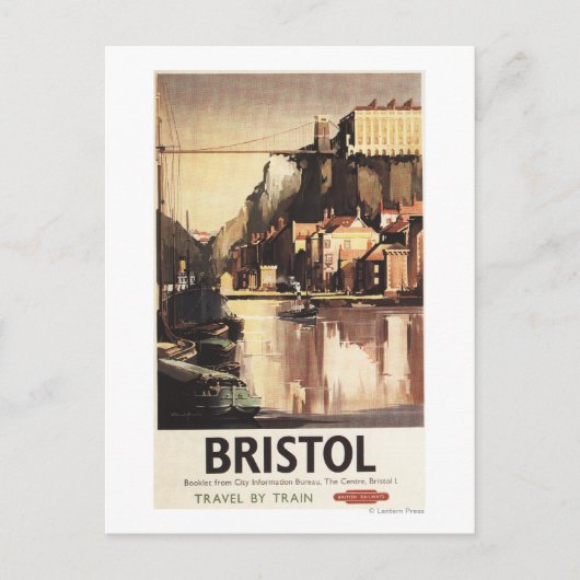 Carte Postale Pont Clifton Suspension et bateaux (Devant)