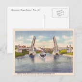 Carte Postale Pont commémoratif vintage (Devant / Derrière)