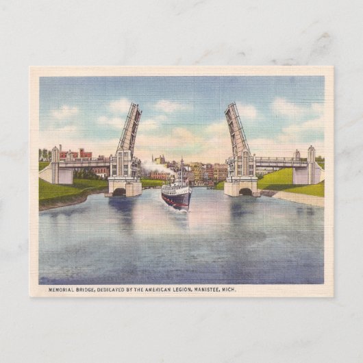 Carte Postale Pont commémoratif vintage (Devant)