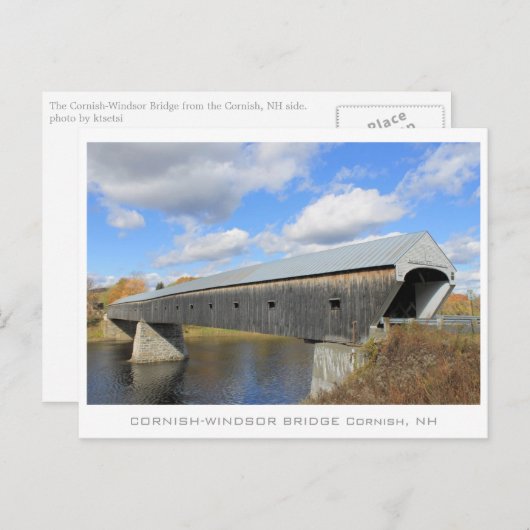 Carte Postale Pont Cornish-Windsor (Devant / Derrière)