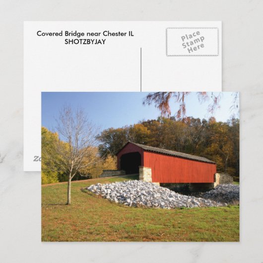 Carte Postale Pont couvert (Devant / Derrière)