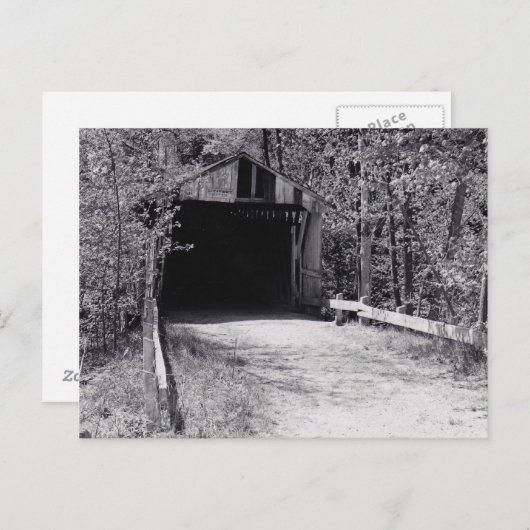 Carte Postale Pont couvert (Devant / Derrière)