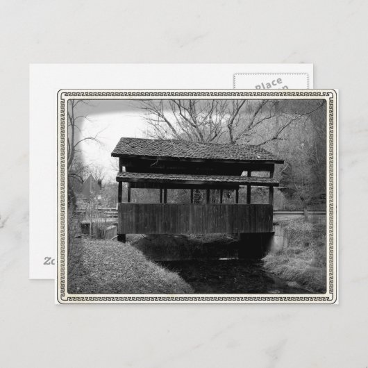 Carte Postale Pont couvert (Devant / Derrière)