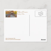 Carte Postale "Pont couvert à Wildwood Preserve En automne" (Dos)