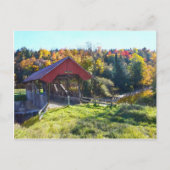 Carte Postale Pont couvert au hasard, Lyndon, Vermont (Devant)
