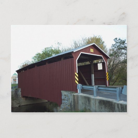 Carte Postale Pont couvert. Comté de Lancaster, PA (Devant)