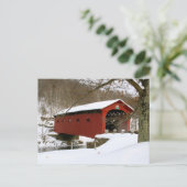 Carte Postale Pont couvert d'Arlington, VT (Debout devant)
