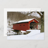 Carte Postale Pont couvert d'Arlington, VT (Devant / Derrière)