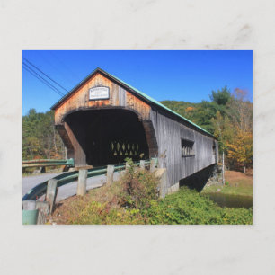 Carte Postale Pont couvert de Bartonsville Rockingham Vermont