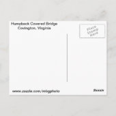 Carte Postale Pont couvert de bosse (Dos)