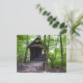 Carte Postale Pont couvert de Cambron, comté de Madison, Alabama (Debout devant)