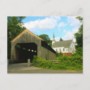 Carte Postale Pont couvert de Conway Burkeville