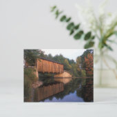 Carte Postale Pont couvert de Greenfield New Hampshire (Debout devant)