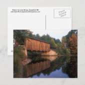 Carte Postale Pont couvert de Greenfield New Hampshire (Devant / Derrière)